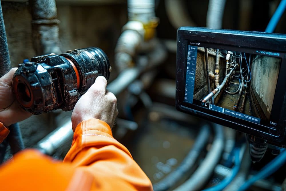 CCTV Drain Survey by Clear Pest Control Clear Pest Control CCTV drain survey inspecting pest entry points in North East England