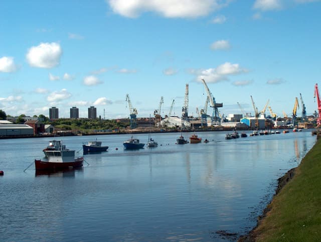 Pest Control in Hebburn | Clear Pest Control View across the River Tyne and industrial waterfront in Hebburn, served by Clear Pest Control