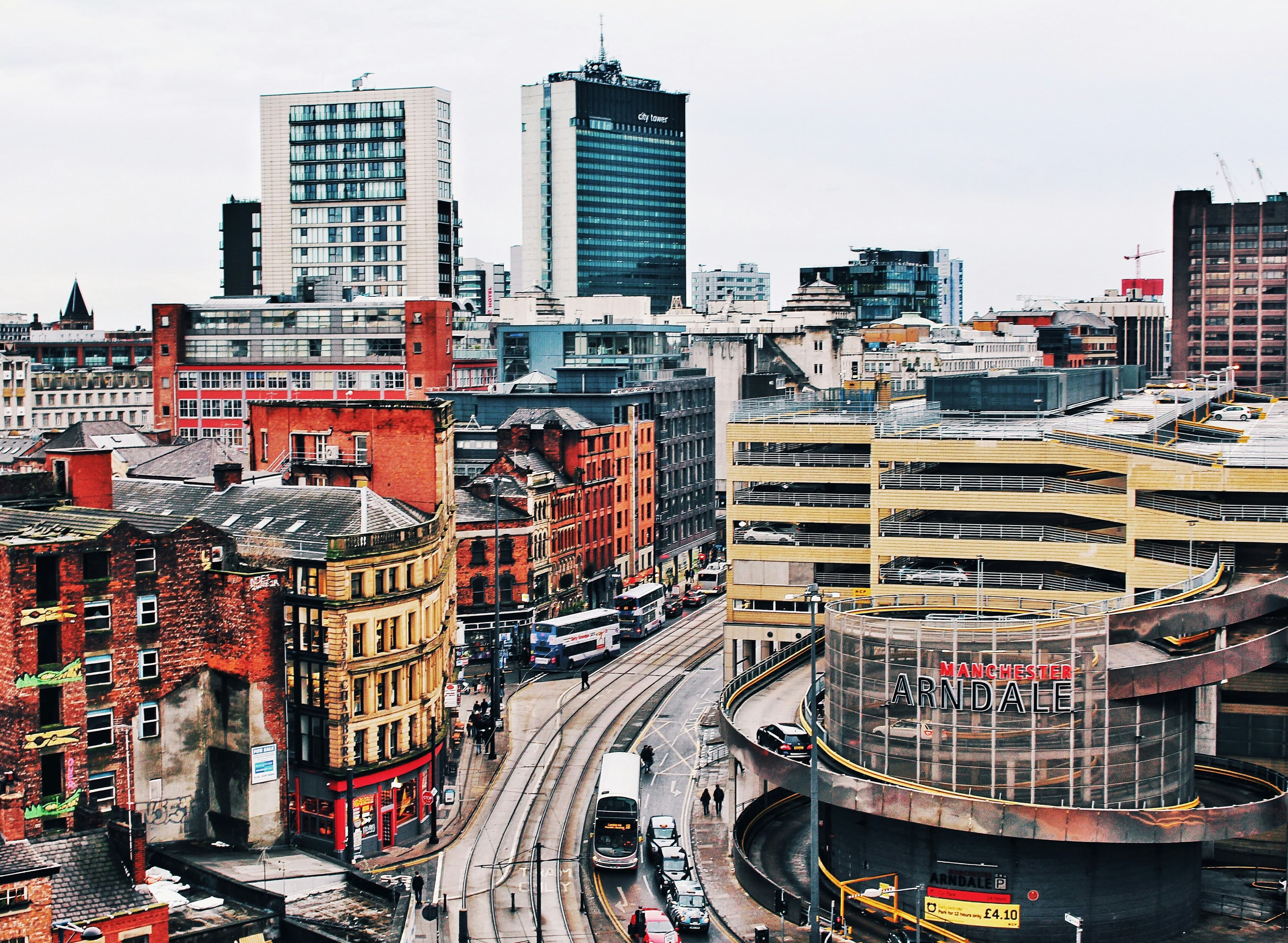 Pest Control in Manchester | Clear Pest Control Manchester city centre buildings and streets in an area served by Clear Pest Control