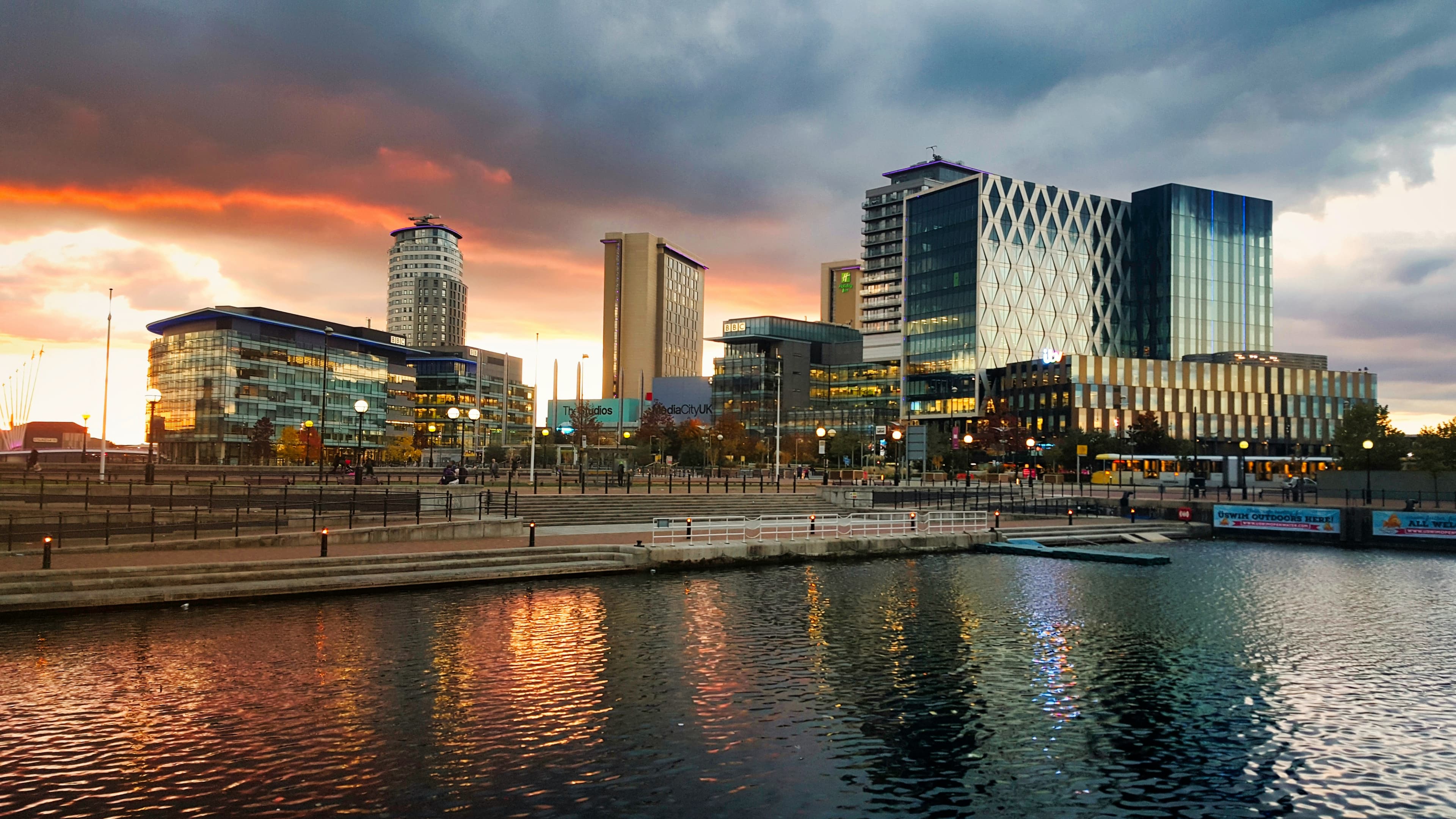 Pest Control in Salford | Clear Pest Control Salford waterfront and modern buildings in an area served by Clear Pest Control