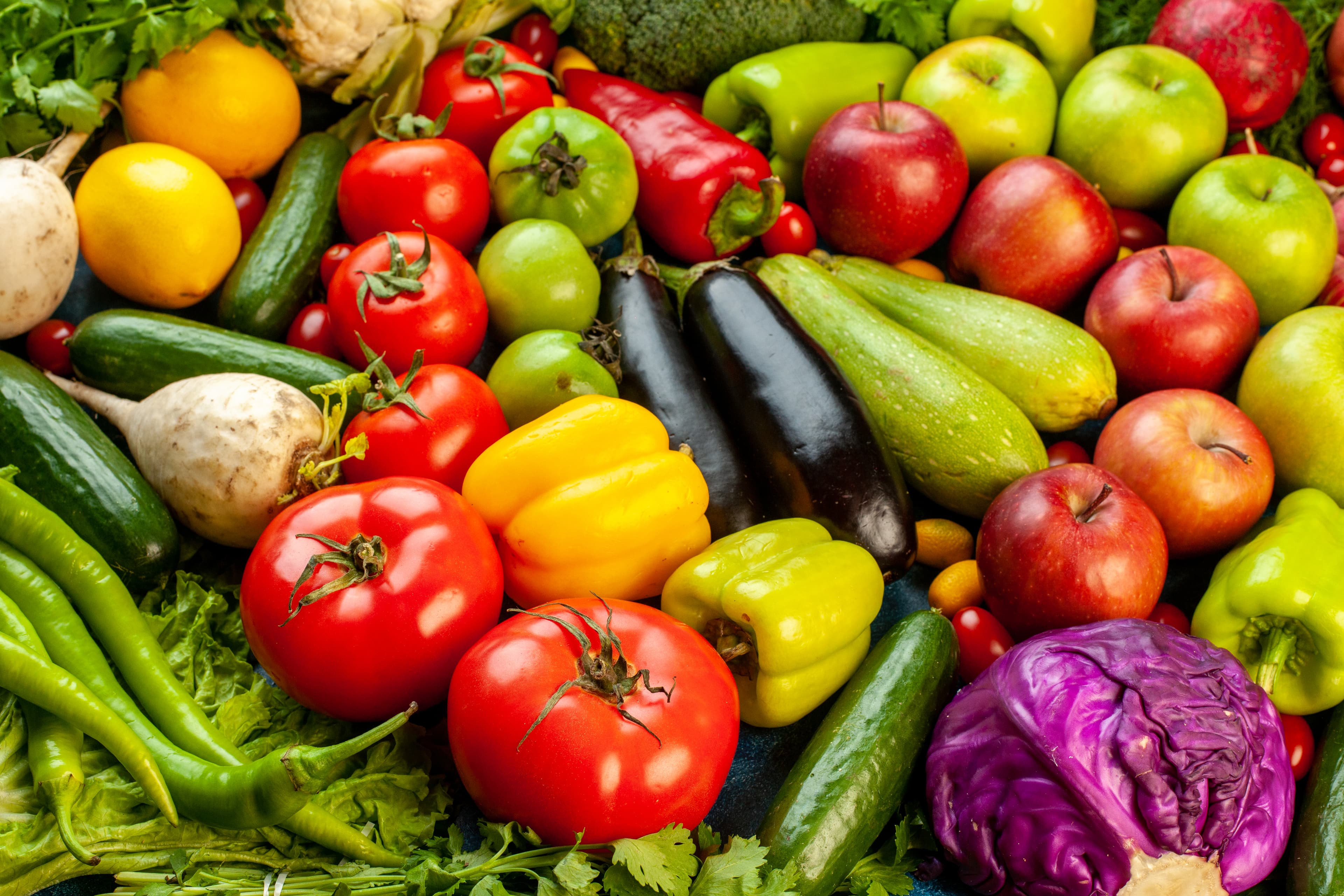 Kitchen Pest Control | Clear Pest Control Fresh fruit and vegetables representing kitchen pest control by Clear Pest Control